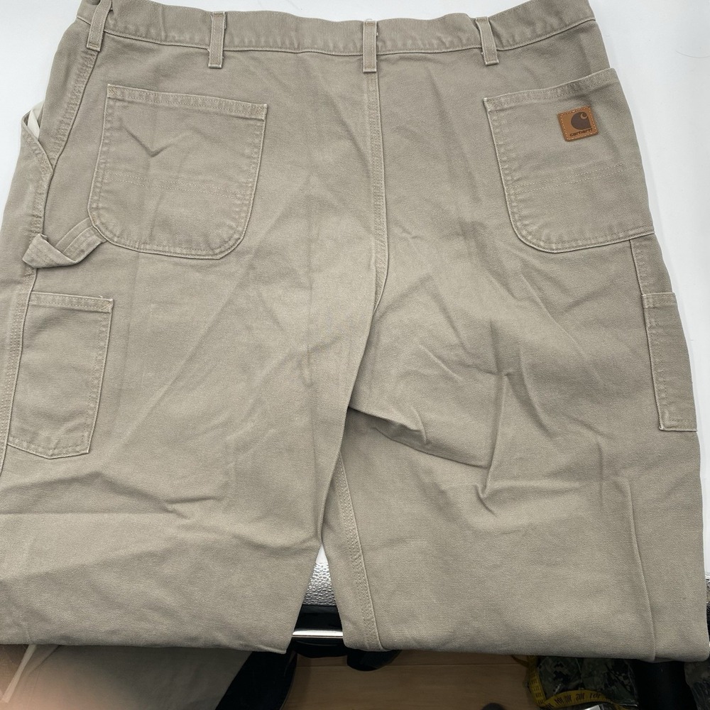 carhartt Carpenter Loose Original Fit Tan Pants Size 44x30 B11-DE8‎ Work Pants